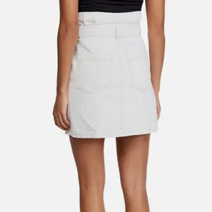 Free People White Paper Bag Waist Mini Skirt thumbnail 4