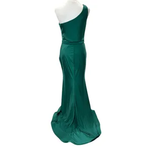 Cinderella Divine NWT Emerald Green One-Shoulder Gown Size M Formal Maxi‎ thumbnail 4