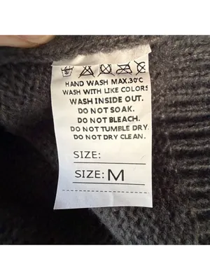 Women’s Cardigan Button Up Blue and Dark Grey Sweater Size M #260207 thumbnail 4