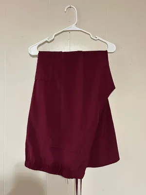 Natural Uniforms Burgundy Scrub Set Red Size 3X thumbnail 2