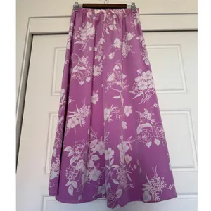 Y2K Vintage Reversible sz M Womens Polkadot Floral High Waist ALine Maxi Skirt thumbnail 9