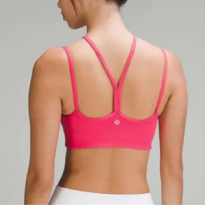 Lululemon Flow‎ Y Strappy Bra Nulu Light Support,Lip Gloss size 4 thumbnail 3