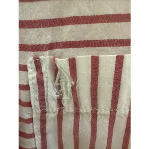 Abercrombie & Fitch Womens Sz XS White Red Stripe Pullover Button Front Shirt thumbnail 4