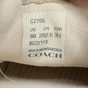 Coach Women's Citysole Skate sneakers Size 9B taupe tan lace up thumbnail 6