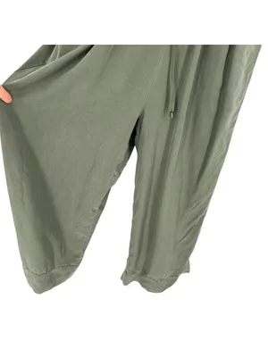 Splendid Minimalist Utility Safari Button-Front Jumpsuit Olive Green Size Medium thumbnail 6