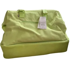 Béis The Weekender in Citron Green Travel Bag sold out color thumbnail 5