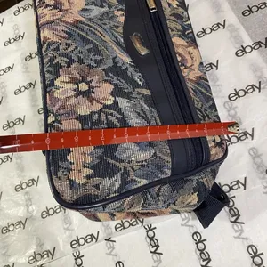 Vintage Jaguar Floral Tapestry Travel Bag Duffel Carry-on thumbnail 4