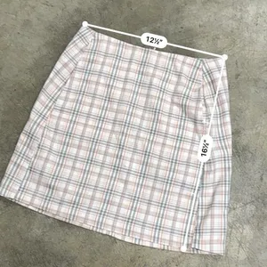 Urban Outfitters Colin Plaid High Rise A-Line Mini Skirt Pockets XS thumbnail 5