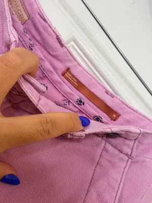 Anthropologie Pilcro Slouchy Chino Wide Leg Pants Lilac High Rise Y2K Preppy Coastal Size 28 thumbnail 8