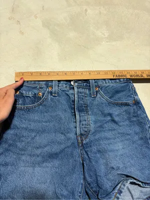 Levi’s 501 Denim button fly Shorts blue Jean 27 thumbnail 2