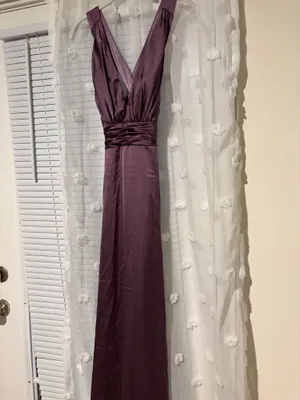 Azazie Dress Bridesmaid Plum thumbnail 3