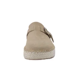 NEW Haute Hippie Aria 100% Suede Buckle Espadrille Tan Slip-On Mule Clogs US 9.5 thumbnail 12