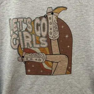 New - Let’s go girls graphic short sleeve tee size large thumbnail 2