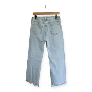 Driftwood Cece Wide Leg Split Hem Jeans Light Wash Two Tone sz 30 Boho Hippie thumbnail 3