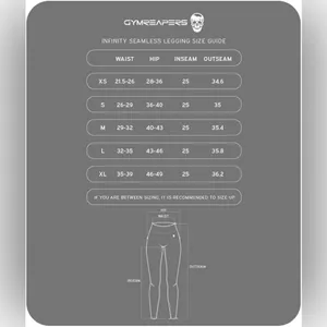 GYMREAPERS Black Infinity Seamless Leggings Size XL thumbnail 9