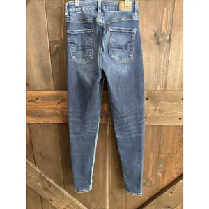 American Eagle‎ AE Next Level Stretch Curvy High Rise Jegging Dark Wash Size 0 thumbnail 3