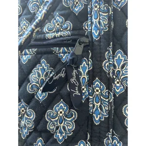 Vera Bradley Tote Bag Womens Large Blue Night and Day Quilted Cotton Excellent thumbnail 5