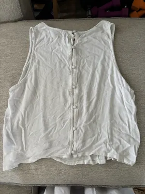 White Banana Republic Sleeveless Blouse thumbnail 2