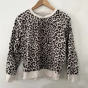 J. Crew Leopard Sweatshirt EUC thumbnail 2