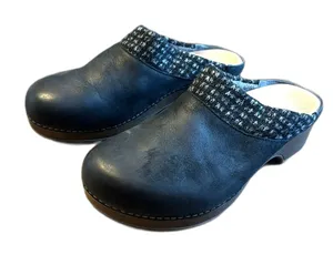 Dansko Bev Burnished Nubuck Leather Backless Clog Slide Mule size‎ 39 8.5-9 thumbnail 1