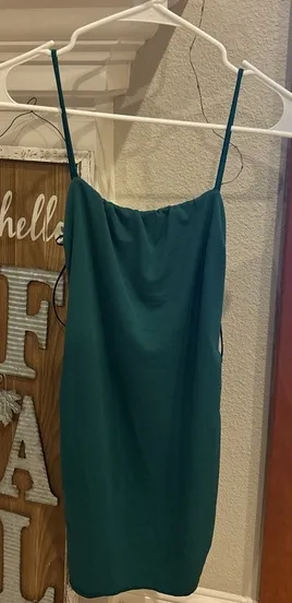 Windsor teal body con strappy back dress thumbnail 1