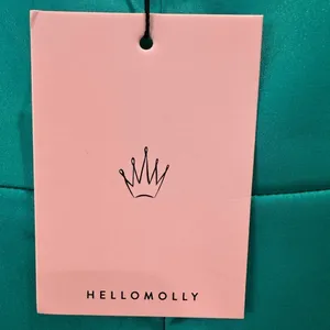 Hello Molly Luxury Affair Satin Maxi Dress Off Shoulder Green 8 Prom Wedding thumbnail 12
