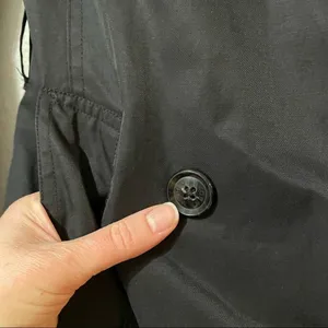 Michael Kors Black Double Breasted Trench Coat Womans XS Lightweight Jacket thumbnail 8