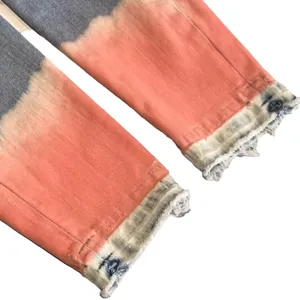 7 For All Mankind The Skinny Crop Unrolled Jeans Womens Size‎ 28 Coral Bleach thumbnail 9