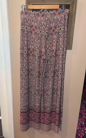 Cato Multicolor paisley Wide Leg Pants palazzo pants woman’s large thumbnail 1