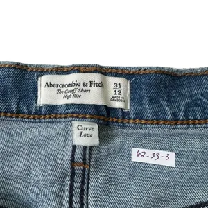 Abercrombie Blue Distressed Cut Off Denim Shorts Women's Size 31 | 62-33-3 thumbnail 3