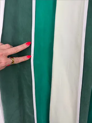 Free People Green & White Stripe Inez Skirt Set Size Small Crop Halter Top thumbnail 7