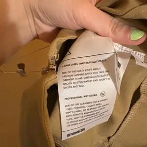 NWT Reformation Tan Pull On Pants thumbnail 6