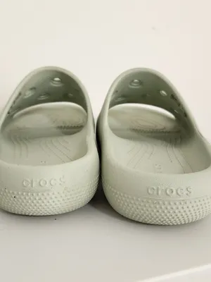 Crocs Pale Green Slide Sandals Size 7 thumbnail 8