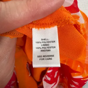 Cato 18W 20W Maxi Skirt Pink Orange Floral Burst Tropical Boho Flowy Beach Airy thumbnail 8