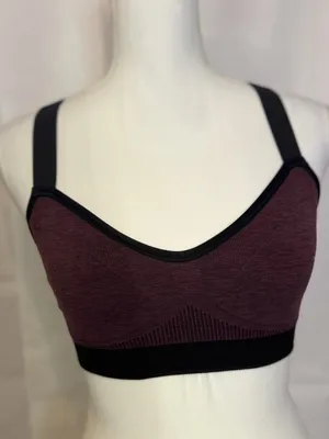lululemon athletica Plum and Black Support Bralette thumbnail 2