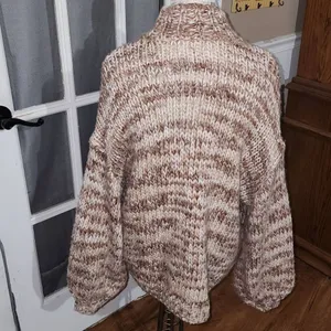 Show Me‎ Your Mumu Womens Brown Oakwood Knit Jude Sweater Medium thumbnail 2