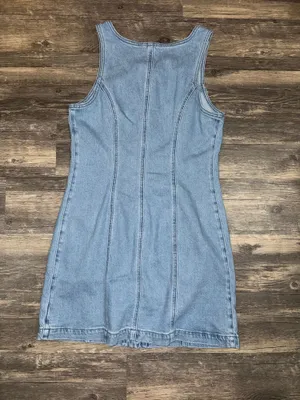American Eagle NWOT Denim Pinafore Mini Dress thumbnail 4