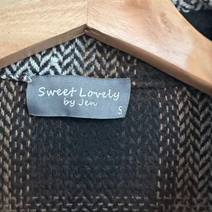 Sweet Lovely Herringbone Coat dress/shacket thumbnail 3