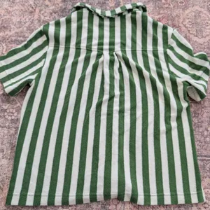 Alice Pearl Brooklyn Weekend‎ Top in Green Stripe Size Large Womans thumbnail 3