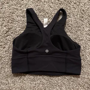 lululemon athletica Black High-Neck Racerback Sports Bra thumbnail 2