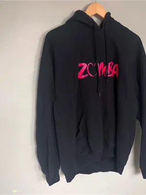 Zumba Fitness Women's Black Hoodie with Pink Logo thumbnail 5