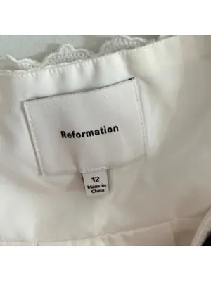 Reformation Shai Sleeveless Black and White Mini Dress thumbnail 4