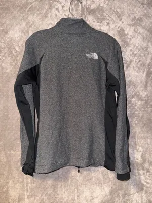 The North Face Women's Gray Black Full Zip Fleece Jacket thumbnail 13