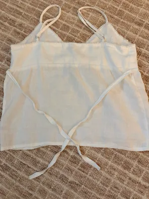 brandy melville white top thumbnail 2