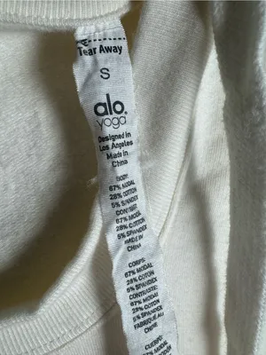 Alo Yoga Fluid Tunic Hoodie in cream Small thumbnail 5