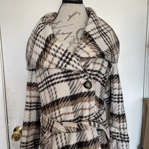 Coldwater Creek Womens Trench Coat Jacket Light Academia Cabin Core Preppy Sz 8 thumbnail 6
