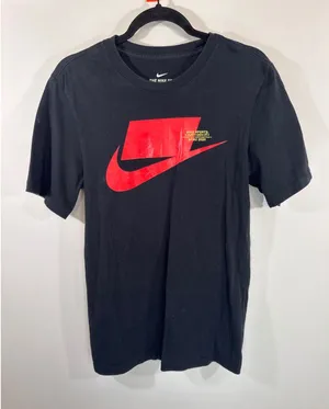 Nike Mens Graphic‎ Tee Black Red Just Do It SP/SU 2020 Short Sleeve Small thumbnail 1