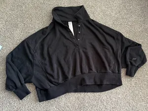 Fabletics Year Round Terry Snap Front Sweatshirt XXL/1X Athleisure thumbnail 4
