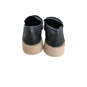 Dolce Vita Black‎ Perforated Leather Lug Sole Penny Loafers Size 8.5 thumbnail 5