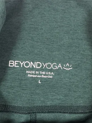 Beyond Yoga Spacedye Vitalize Full Length Midnight Green Heather Leggings Size L thumbnail 6